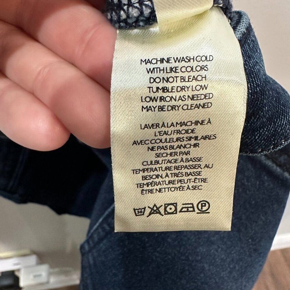 Anthropologie Pilcro Womens Jeans Size 30 Blue High Rise Cigarette Dark Wash - Picture 9 of 10